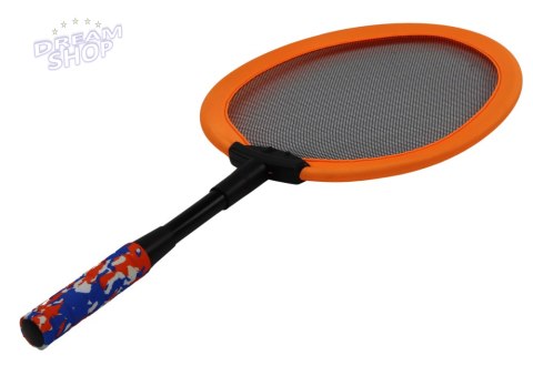 Zestaw 2 Rakietek Do Badmintona Paletki 2 Lotki Badminton Pomarańczowy