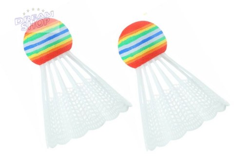 Zestaw 2 Rakietek Do Badmintona Paletki 2 Lotki Badminton Zielony