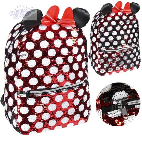 Disney Myszka Minnie PLECAK Uroczy Stylowy Cekinowy 40 cm AP0007 Disney Myszka Minnie PLECAK Uroczy Stylowy Cekinowy 40 cm AP0007