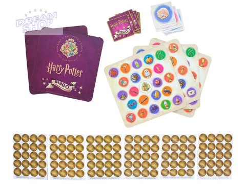 Gra Bingo Harry Potter gra towarzyska dla fanów przygód Hogwartu GR0671 Gra Bingo Harry Potter gra towarzyska dla fanów przygód Hogwartu GR0671