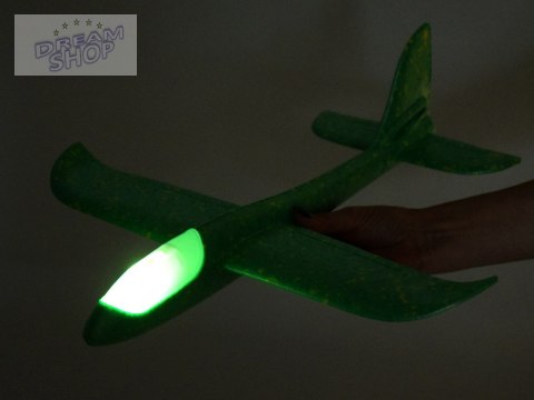 Lekki Samolot ze styropianu Szybowiec oświetlenie led ZA4984 Lekki Samolot ze styropianu Szybowiec oświetlenie led ZA4984
