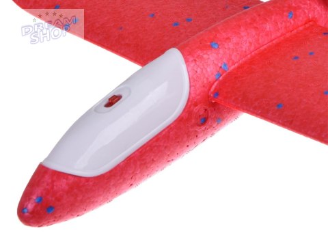Lekki Samolot ze styropianu Szybowiec oświetlenie led ZA4984 Lekki Samolot ze styropianu Szybowiec oświetlenie led ZA4984