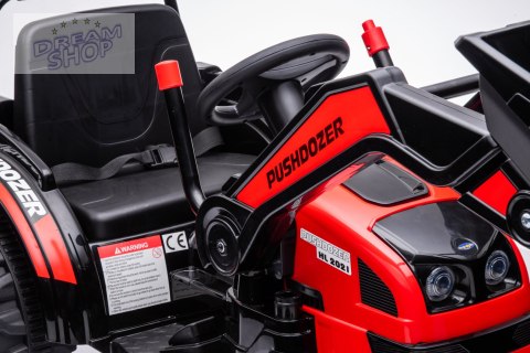 Pojazd Koparka Traktor Czerwony Pojazd Koparka Traktor Czerwony
