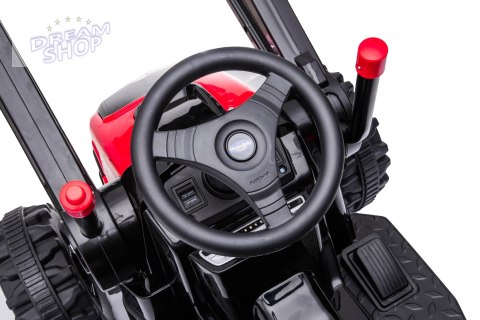Pojazd Koparka Traktor Czerwony Pojazd Koparka Traktor Czerwony