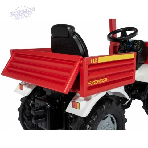 Rolly Toys Unimog Mercedes Benz Samochód na pedały Straż + Kogut Rolly Toys Unimog Mercedes Benz Samochód na pedały Straż + Kogut