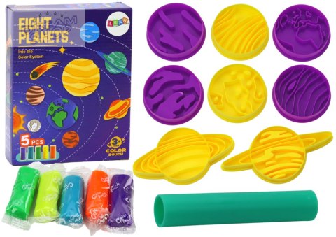 Zestaw Plastyczny Ciastolina 8 Planet Foremki 5 Kolorów Zestaw Plastyczny Ciastolina 8 Planet Foremki 5 Kolorów