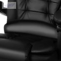 Fotel biurowy z podnóżkiem- czarny Malatec 23286