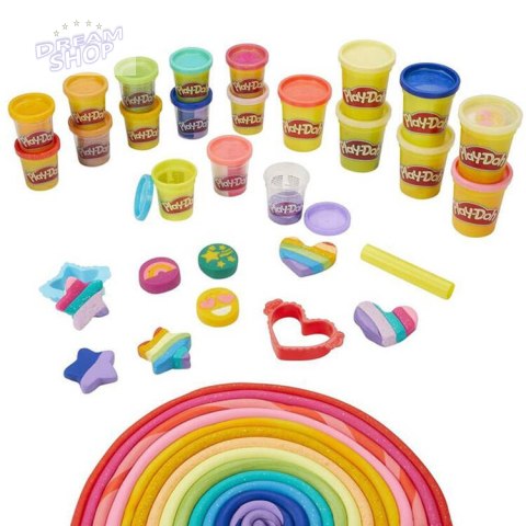 Hasbro Ciastolina brokatowa Play-Doh 21 kolorów + foremki ZA5120 Hasbro Ciastolina brokatowa Play-Doh 21 kolorów + foremki ZA5120