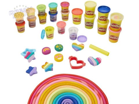 Hasbro Ciastolina brokatowa Play-Doh 21 kolorów + foremki ZA5120 Hasbro Ciastolina brokatowa Play-Doh 21 kolorów + foremki ZA5120