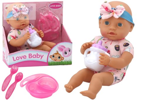 Lalka Bobas Ubranko z Flamingami Opaska Akcesoria Do Karmienia Lalka Bobas Ubranko z Flamingami Opaska Akcesoria Do Karmienia