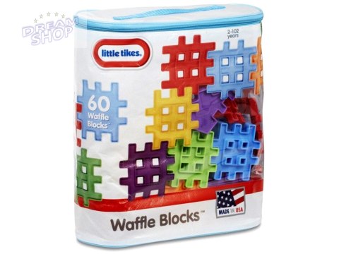 Little Tikes Kreatywne kolorowe Klocki WAFLE 60 elem + torba ZA5115 Little Tikes Kreatywne kolorowe Klocki WAFLE 60 elem + torba ZA5115
