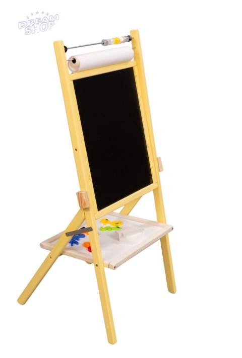 Tablica suchościeralna kredowa dwustronna z liczydłem półką popielaty 46 x 43 x 89 cm Tablica suchościeralna kredowa dwustronna z liczydłem półką popielaty 46 x 43 x 89 cm