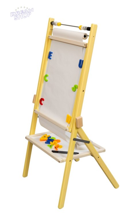 Tablica suchościeralna kredowa dwustronna z liczydłem półką popielaty 46 x 43 x 89 cm Tablica suchościeralna kredowa dwustronna z liczydłem półką popielaty 46 x 43 x 89 cm