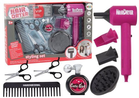 Zestaw Fryzjerski Salon Piękności Fryzjer Suszarka 10 ele.
