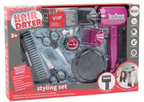 Zestaw Fryzjerski Salon Piękności Fryzjer Suszarka 10 ele.