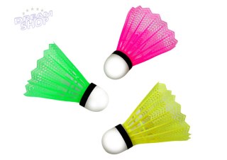 Zestaw Lotki Do Badmintona 3szt Klasyczne Kolorowe