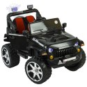 Auto na akumulator dla dzieci 4x4 skóra EVA pilot CAR-JM-17-CZARNY