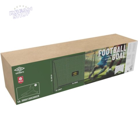 BRAMKA DO PIŁKI NOŻNEJ Z SIATKĄ 300x205x120cm UMBRO BRAMKA DO PIŁKI NOŻNEJ Z SIATKĄ 300x205x120cm UMBRO
