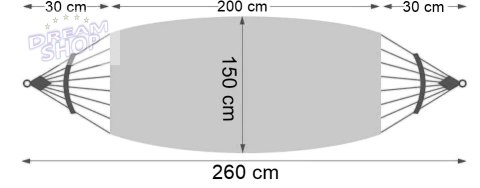 Hamak ogrodowy EDEN PANNA COTTA w paski