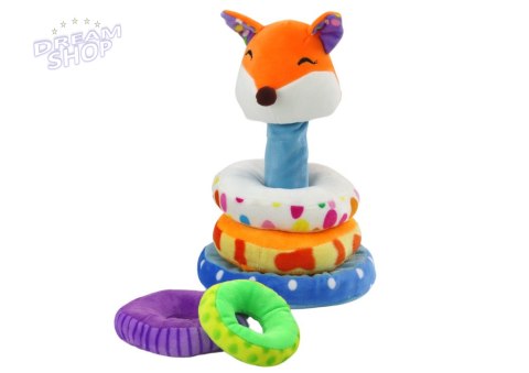 Piramidka Pluszowa Lis Maskotka Edukacyjna Kolorowa 27 cm Piramidka Pluszowa Lis Maskotka Edukacyjna Kolorowa 27 cm