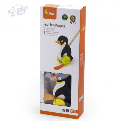Viga Toys Drewniany Pchacz Pingwin Viga Toys Drewniany Pchacz Pingwin