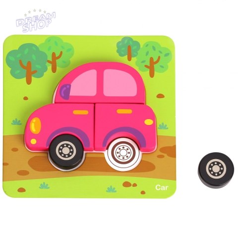 WOOPIE GREEN Układanka Drewniana Klocki Pojazdy Montessori FSC WOOPIE GREEN Układanka Drewniana Klocki Pojazdy Montessori FSC