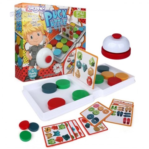 WOOPIE Gra Logiczna Układanka Wzorów PUCK PUZZLE 3+ WOOPIE Gra Logiczna Układanka Wzorów PUCK PUZZLE 3+