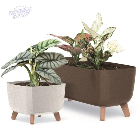 DONICZKA GRACIA SQUARE ECO WOOD 39x39CM - KAWA DONICZKA GRACIA SQUARE ECO WOOD 39x39CM - KAWA