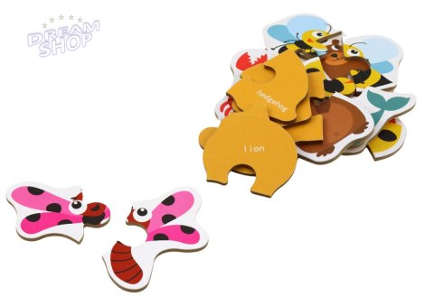 Puzzle Edukacyjne Zwierzątka Układanka Nauka Angielskiego 48 ele. Puzzle Edukacyjne Zwierzątka Układanka Nauka Angielskiego 48 ele.