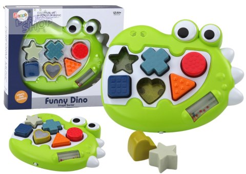 Sorter Dinozaur Sensoryczny Grający Melodie Układanka Dla Najmłodszych Sorter Dinozaur Sensoryczny Grający Melodie Układanka Dla Najmłodszych