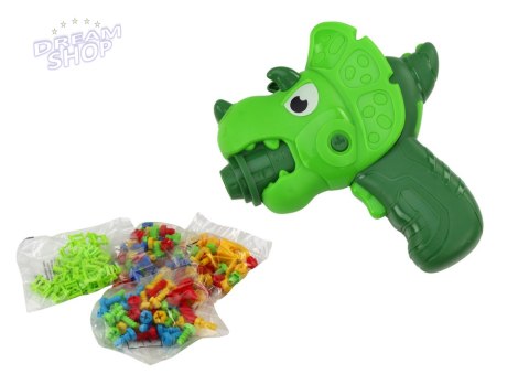 Stolik Walizka Zestaw DIY Układanka Klocki Dinozaur Wkrętarka 249 ele. Stolik Walizka Zestaw DIY Układanka Klocki Dinozaur Wkrętarka 249 ele.