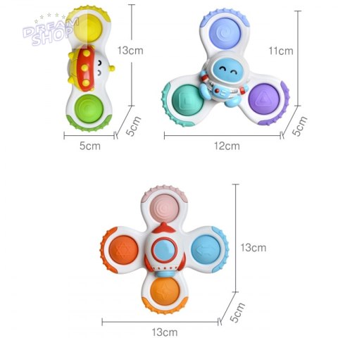 WOOPIE BABY Spinner Zabawka Sensoryczna Rakieta Kosmita Ufo 3 szt. WOOPIE BABY Spinner Zabawka Sensoryczna Rakieta Kosmita Ufo 3 szt.