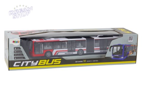 Autobus Miejski Zdalnie Sterowany RC Czerwono-Biały Autobus Miejski Zdalnie Sterowany RC Czerwono-Biały