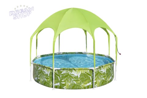 Basen Ogrodowy Stelażowy Dla Dzieci 244 cm x 51 cm Bestway 56432 Zielony