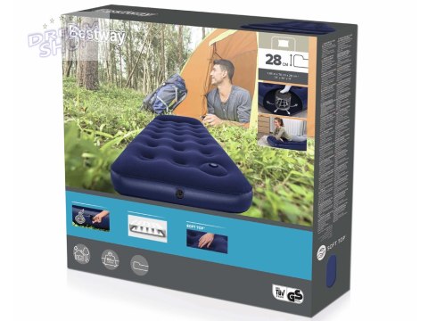 Bestway 1-osobowy materac dmuchany Air Mattress Jr.Twin 185x76x28cm 67223 Bestway 1-osobowy materac dmuchany Air Mattress Jr.Twin 185x76x28cm 67223