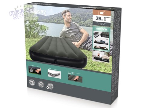 Bestway 1osobowy materac dmuchany Tritech Air Mattress Twin 188x99cm 6713L Bestway 1osobowy materac dmuchany Tritech Air Mattress Twin 188x99cm 6713L