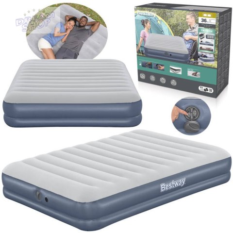 Bestway 2os dmuchany materac Queen Tritech Air pompka 203x152x36cm 6716T Bestway 2os dmuchany materac Queen Tritech Air pompka 203x152x36cm 6716T
