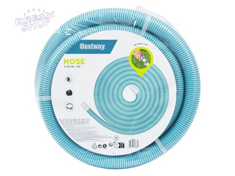 Bestway Wąż basenowy rura do odkurzacza 9m 38mm 58703 Bestway Wąż basenowy rura do odkurzacza 9m 38mm 58703
