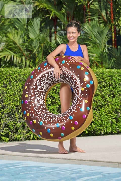 Koło do Pływania Donut Pączek Brązowy 36118