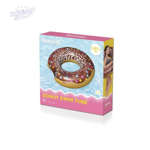 Koło do Pływania Donut Pączek Brązowy 36118