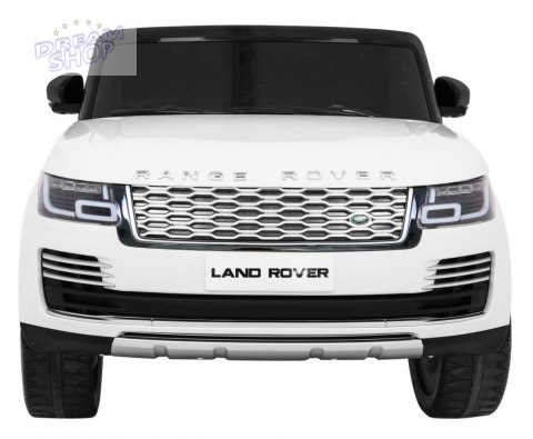 Range Rover HSE 2-osobowe Autko dla dzieci Biały + Pilot + 5-pkt pasy + Panel audio + LED