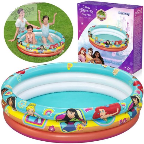 Bestway Dmuchany basen Disney Princess Brodzik dla dzieci 122x30cm 91099 Bestway Dmuchany basen Disney Princess Brodzik dla dzieci 122x30cm 91099
