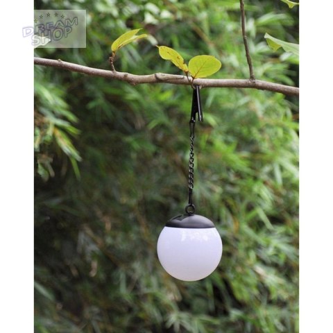 LAMPA SOLARNA PLASTIKOWA KULA WISZĄCA 20CM LAMPA SOLARNA PLASTIKOWA KULA WISZĄCA 20CM