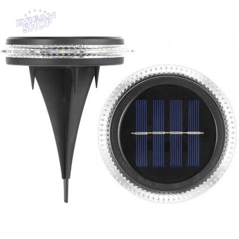 LAMPY SOLARNE DYSKOWE DO WBICIA W GRUNT ZESTAW 2SZT LAMPY SOLARNE DYSKOWE DO WBICIA W GRUNT ZESTAW 2SZT