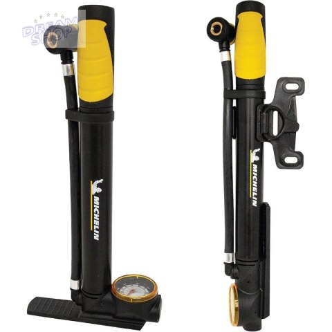 POMPKA ROWEROWA MINI Z MANOMETREM 2w1 ALU MICHELIN 8 bar(120PSI) POMPKA ROWEROWA MINI Z MANOMETREM 2w1 ALU MICHELIN 8 bar(120PSI)