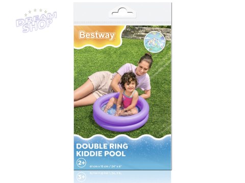 Bestway Basenik dmuchany pompowany brodzik dla dzieci 61x15cm 51061 Bestway Basenik dmuchany pompowany brodzik dla dzieci 61x15cm 51061