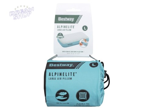 Bestway Dmuchana poduszka turystyczna AlpineLite 49.5 x 28cm 69625 Bestway Dmuchana poduszka turystyczna AlpineLite 49.5 x 28cm 69625