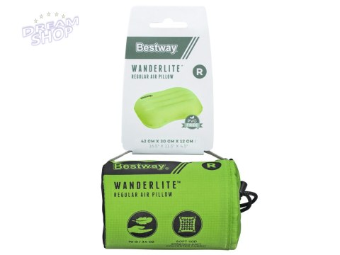 Bestway Dmuchana poduszka turystyczna WanderLite ZIELONA 42cmx30cm 69624