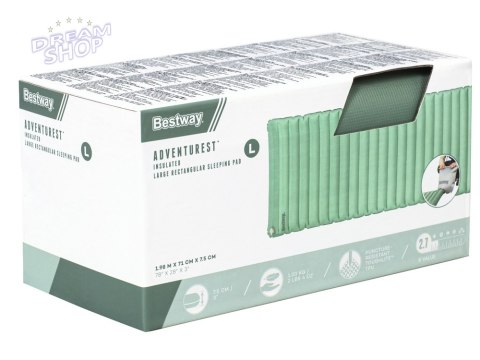 Bestway dmuchana karimata materac AdventuRest 198 x 71 cm 69618 Bestway dmuchana karimata materac AdventuRest 198 x 71 cm 69618