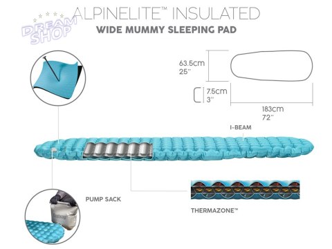 Bestway materac karimata pod śpiwór AlpineLite 183 x 63,5 x 7,5cm 69613 Bestway materac karimata pod śpiwór AlpineLite 183 x 63,5 x 7,5cm 69613